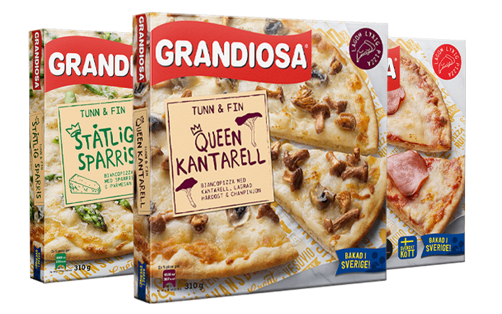 Grandiosa Tunn & Fin pizzor