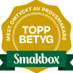 Smakbox märke Mest omtyckt av provsmakare.