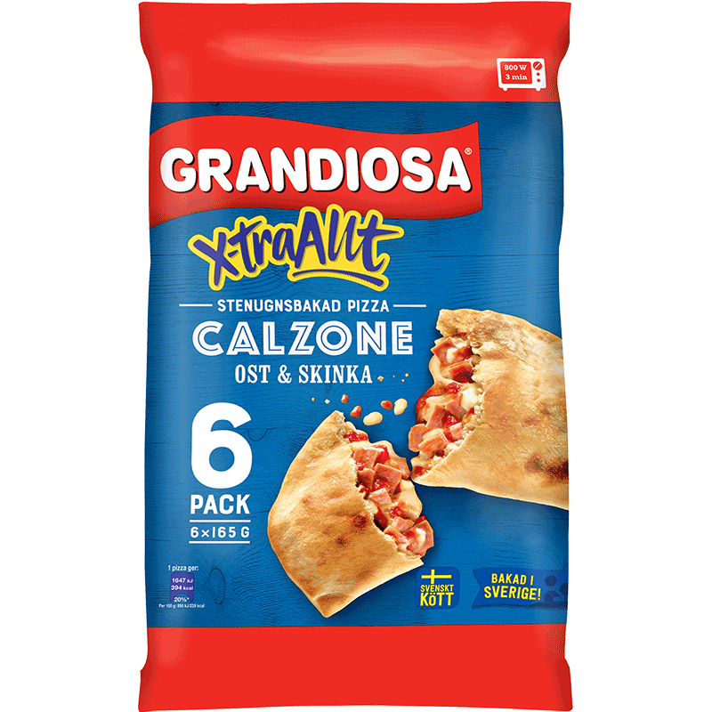 Calzone ost & skinka Mini 6-pack