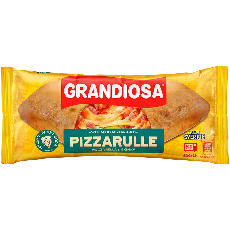 Grandiosa Pizzarulle Mozzarella & Skinka